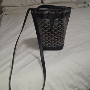 Authentic Goyard Bucket Crossbody Bag